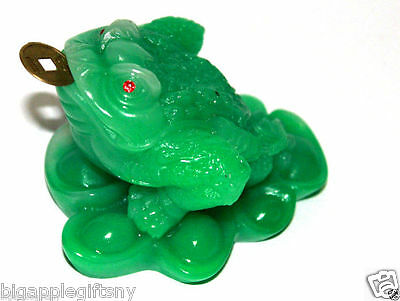 Jade Color Feng Shui Money Frog /money Toad Attract Wealth