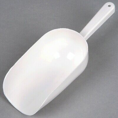 New White Plastic Scoop 10" For Popcorn Machines, Ice, Bulk Foods  Free Shipping