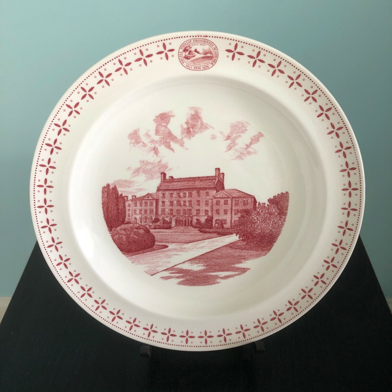 Phillips Exeter Academy Plate "phillips Hall" Wedgwood, 1956