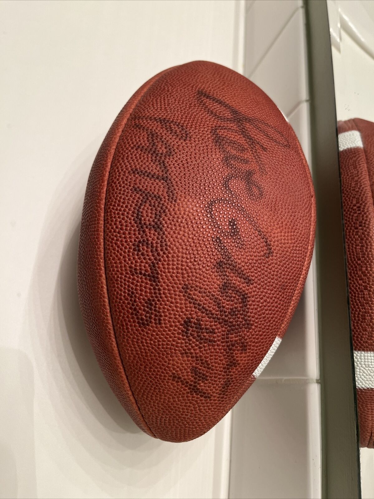 Steve Grogan Autograph Signed Football New England Patriots