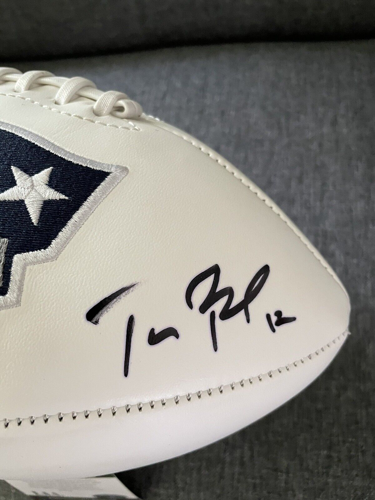 Tom Brady Limited Edition 2002 New England Patriots Signed Football. Afc