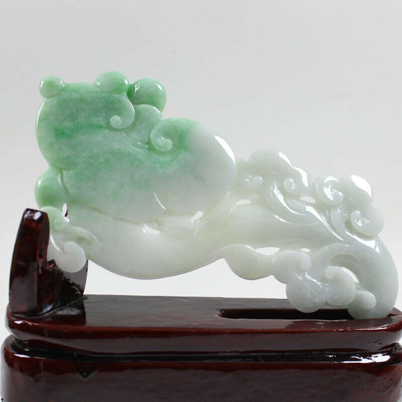 Certified Grade "a " Natural Emerald Green Jadeite Jade Ru Yi  如意 Z3258