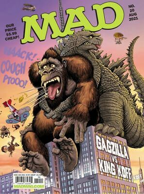 Mad Magazine Issue #20 August 2021 Smack Down Salute To Godzilla And King Kong!