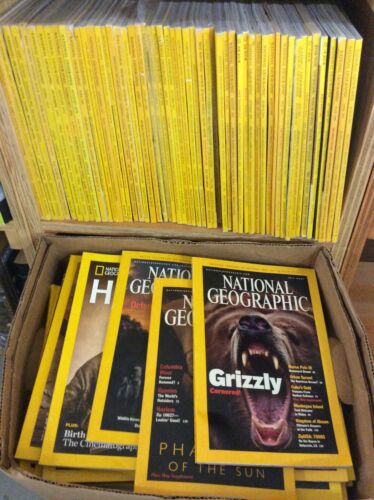 Lot Of 8 National Geographic Magazine Random Pick 1970s - 2010s No Duplicates