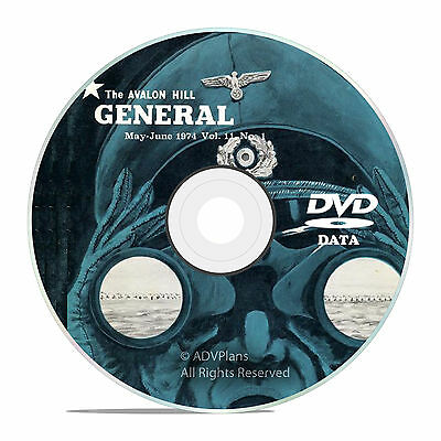 The General Magazine, Avalon Hill, All 200 Issues, Bonus, Complete Set Dvd V39